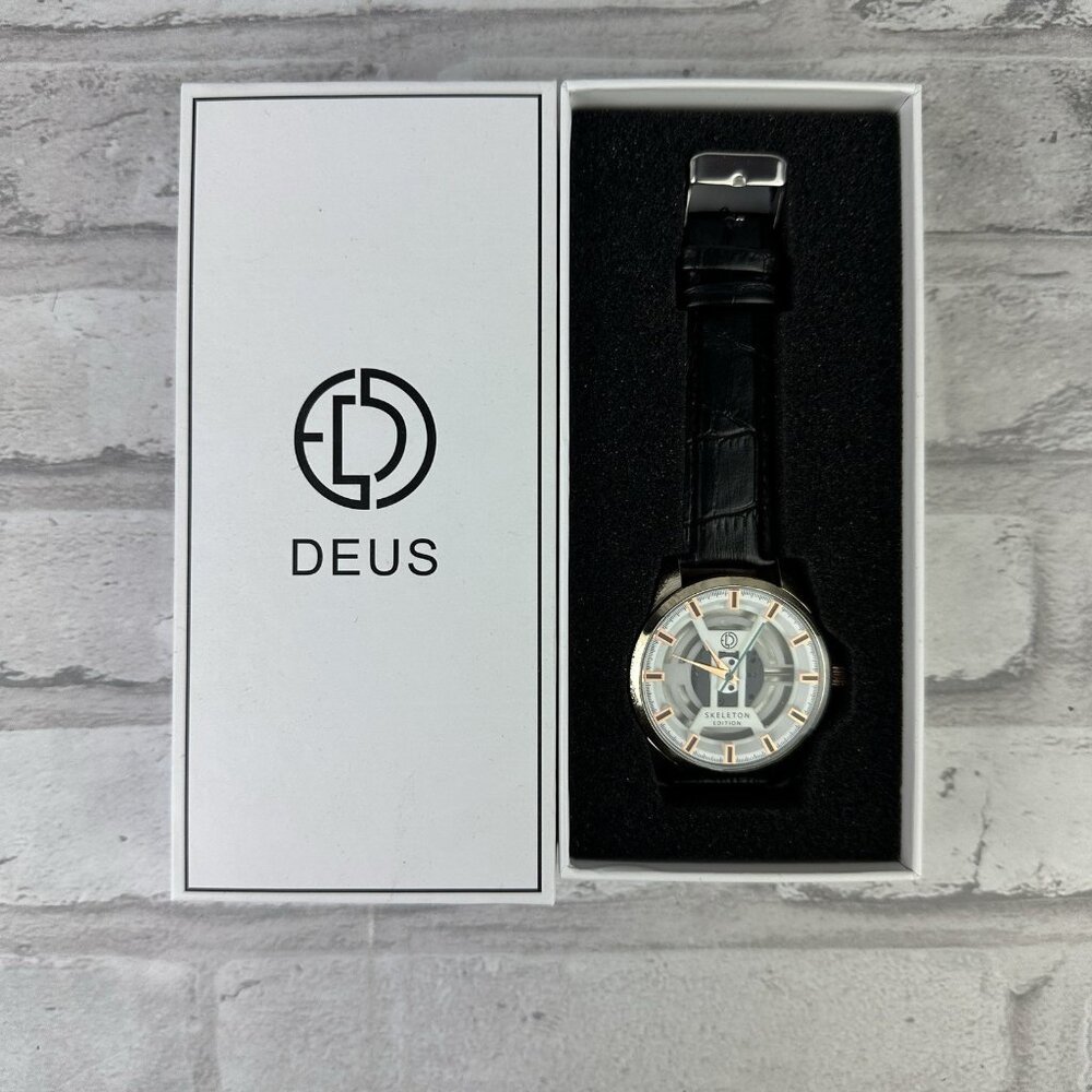 Deus Skeleton Edition Men's Value Fashion Watch BRAND NEW IN BOX Needs Battery